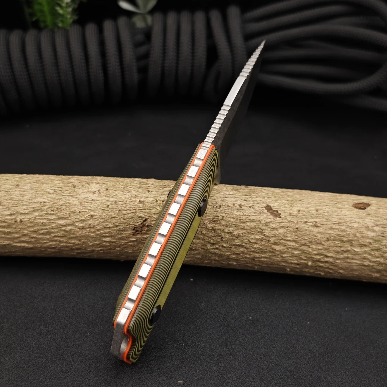 Outdoor Camping EDC Fixed-Blade Knife with G10 Handle & Sheath