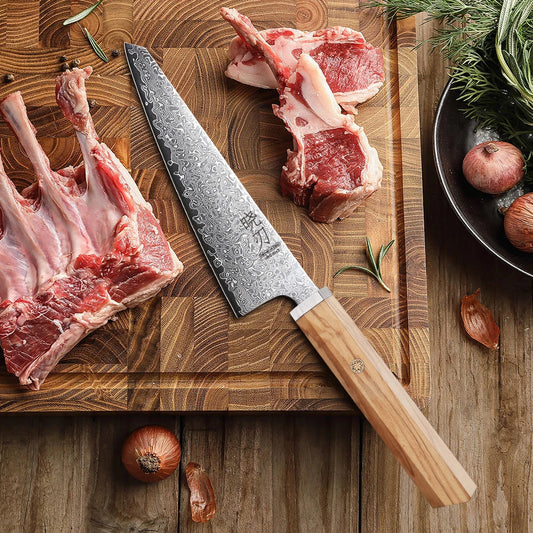 6" Japanese Honesuki Knife 67 Layers Damascus Steel