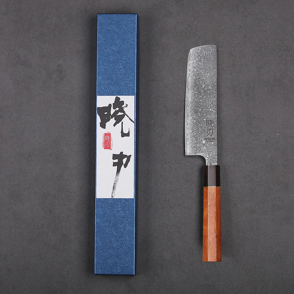 6.5" Japanese Nakiri Knife 67 Layer Damascus Steel