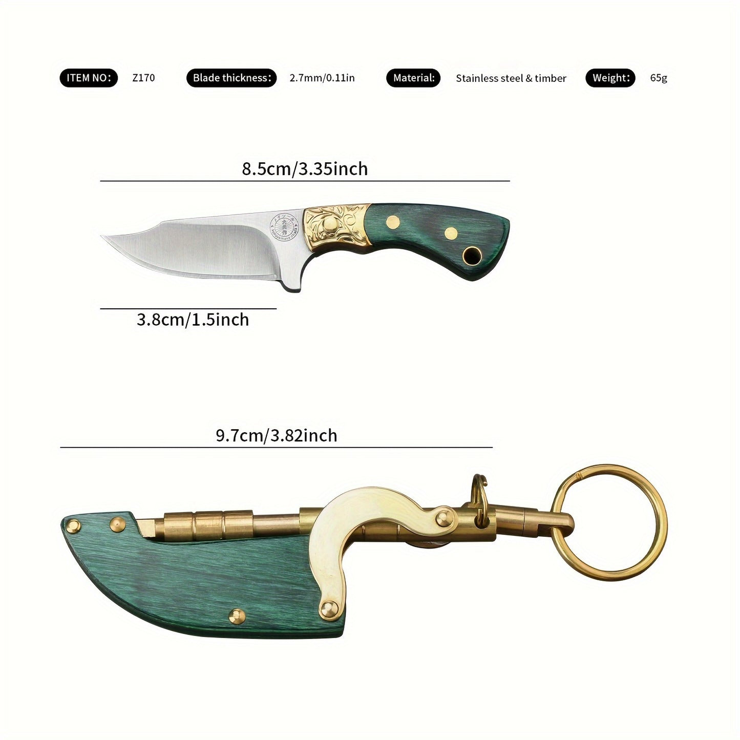 Mini Portable Pocket Knife with Sheath