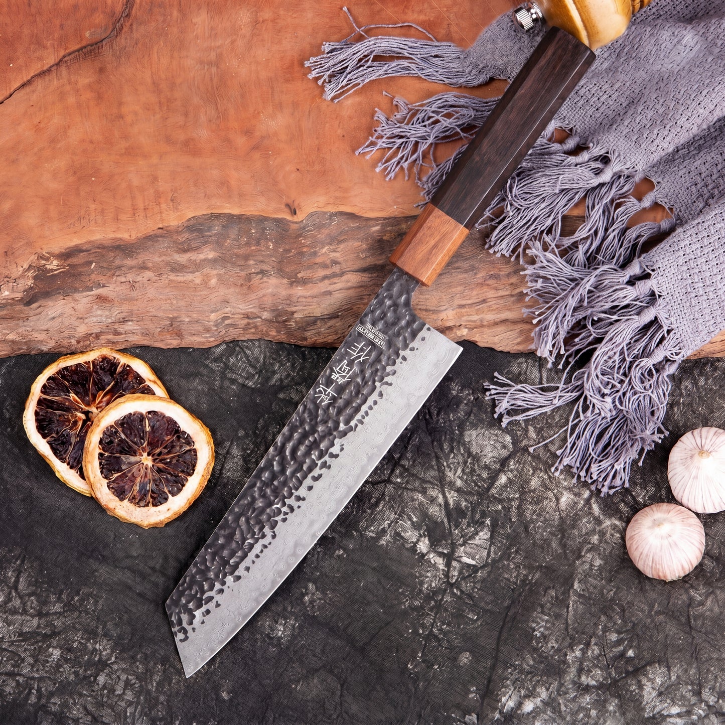 Damascus Kiritsuke Bunka Knife
