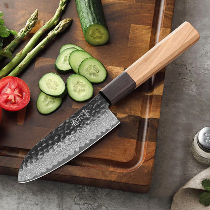 5" Santoku Knife 67 Layer Japanese Damascus Steel