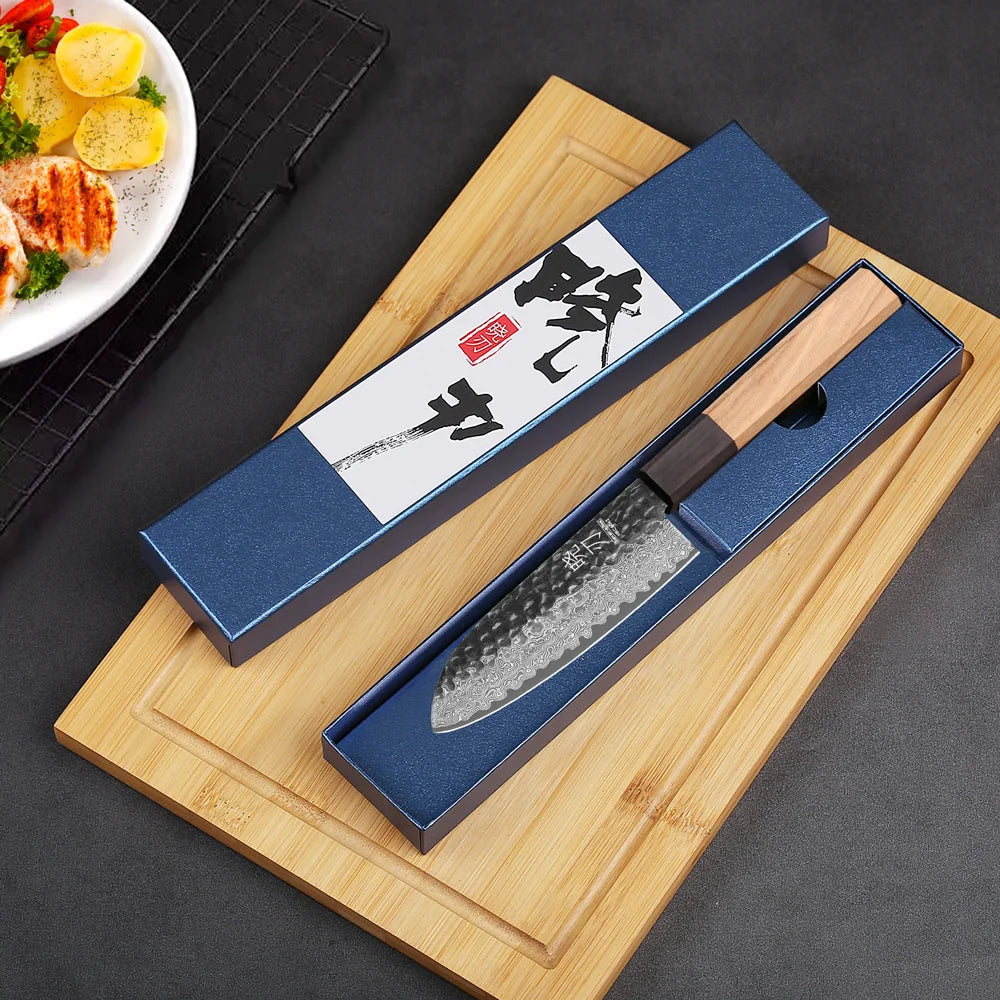 5" Santoku Knife 67 Layer Japanese Damascus Steel
